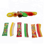 Fruit Flavored Chewy Gummy Candy Sour Sweet Powder Fruit Jam Center Filled